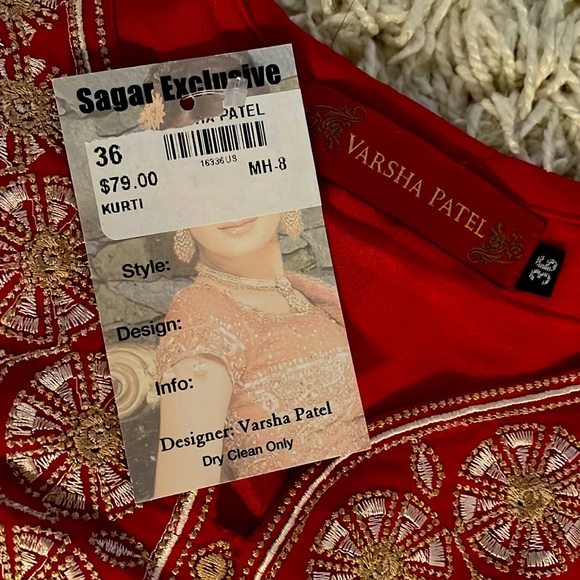 Varsha Patel Diwali red dress - Picture 3 of 4